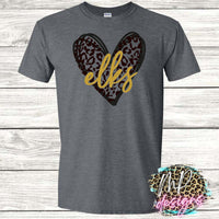 ELKS HEART LEOPARD T-SHIRT