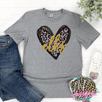ELKS HEART LEOPARD T-SHIRT