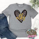 ELKS HEART LEOPARD T-SHIRT