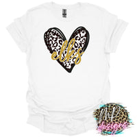 ELKS HEART LEOPARD T-SHIRT