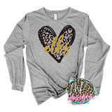 ELKS LEOPARD HEART LONG SLEEVE/SWEATSHIRT