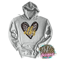 ELKS LEOPARD HEART LONG SLEEVE/SWEATSHIRT