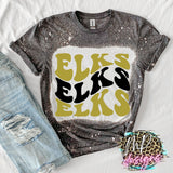 ELKS WAVY RETRO T-SHIRT