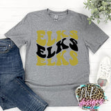 ELKS WAVY RETRO T-SHIRT
