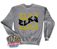 ELKS WAVY RETRO LONG SLEEVE/SWEATSHIRT