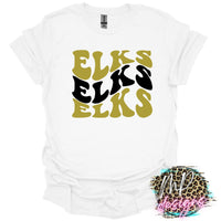 ELKS WAVY RETRO T-SHIRT