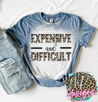 EXPSENIVE AND DIFFICULT BLEACHED T-SHIRT