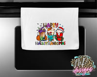 HAPPY HALLOTHANKSMAS KITCHEN TOWEL