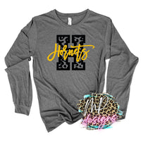 HORNETS H LEOPARD GOLD LONG SLEEVE/SWEATSHIRT