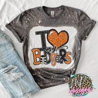 I LOVE MY BADGERS ORANGE T-SHIRT