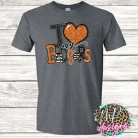 I LOVE MY BADGERS ORANGE T-SHIRT