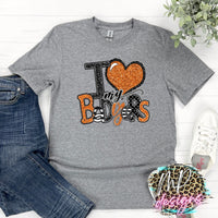 I LOVE MY BADGERS ORANGE T-SHIRT