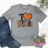 I LOVE MY BADGERS ORANGE T-SHIRT