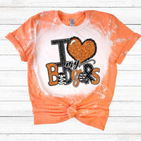 I LOVE MY BADGERS ORANGE T-SHIRT