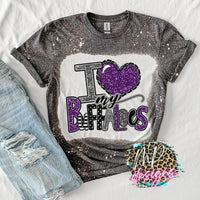 I LOVE MY BUFFALOES PURPLE T-SHIRT