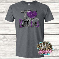 I LOVE MY BUFFALOES PURPLE T-SHIRT