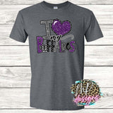 I LOVE MY BUFFALOES PURPLE T-SHIRT