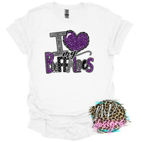 I LOVE MY BUFFALOES PURPLE T-SHIRT