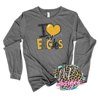 I LOVE MY EAGLES GOLD LONG SLEEVE/SWEATSHIRT
