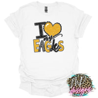I LOVE MY EAGLES GOLD T-SHIRT