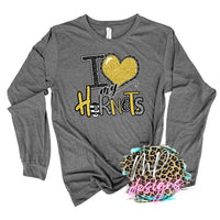 I LOVE MY HORNETS GOLD LONG SLEEVE/SWEATSHIRT