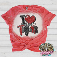 I LOVE MY TIGERS RED T-SHIRT