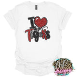 I LOVE MY TIGERS RED T-SHIRT