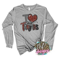 I LOVE MY TROJANS LONG SLEEVE/SWEATSHIRT