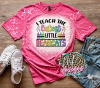I TEACH THE CUTEST BLEACHED T-SHIRT
