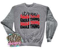 IT'S AN EAGLE THING RED LONG SLEEVE/SWEATSHIRT