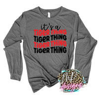 IT'S A TIGER THING RED LONG SLEEVE/SWEATSHIRT