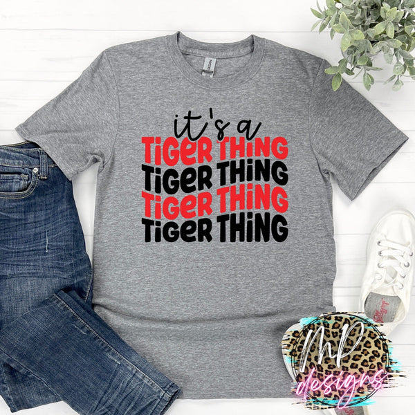 IT'S A TIGER THING RED T-SHIRT