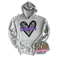 BUFFALOES LEOPARD HEART PURPLE LONG SLEEVE/SWEATSHIRT