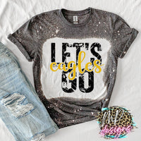LET'S GO EAGLES GOLD T-SHIRT