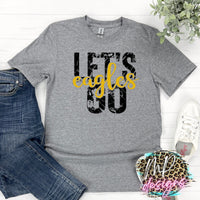 LET'S GO EAGLES GOLD T-SHIRT
