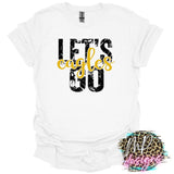 LET'S GO EAGLES GOLD T-SHIRT