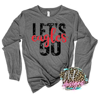 LET'S GO EAGLES RED LONG SLEEVE/SWEATSHIRT
