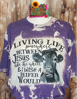 LIVING LIFE BLEACHED T-SHIRT