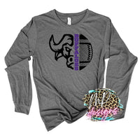 BUFFALOES MASCOT FOOTBALL PURPLE LONG SLEEVE/SWEATSHIRT
