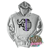 BUFFALOES MASCOT FOOTBALL PURPLE LONG SLEEVE/SWEATSHIRT