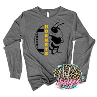 HORNETS MASCOT FOOTBALL GOLD LONG SLEEVE/SWEATSHIRT