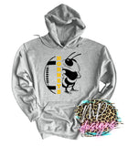 HORNETS MASCOT FOOTBALL GOLD LONG SLEEVE/SWEATSHIRT