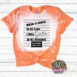 MUGSHOT BLEACHED T-SHIRT