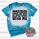 MY MOUTH SHUT BLEACHED T-SHIRT