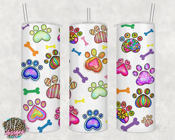 PAWS AND BONES 20 OZ TUMBLER