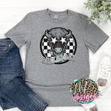 BUFFALOES PREPPY MASCOT PURPLE T-SHIRT