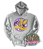 HORNETS PREPPY MASCOT PURPLE LONG SLEEVE/SWEATSHIRT