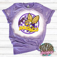 HORNETS PREPPY MASCOT PURPLE T-SHIRT