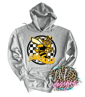 HORNETS PREPPY MASCOT GOLD LONG SLEEVE/SWEATSHIRT