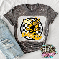 HORNETS PREPPY MASCOT GOLD T-SHIRT